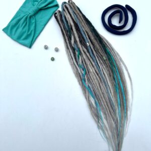 Set ručně dělaných Fakedredů – silver/mint