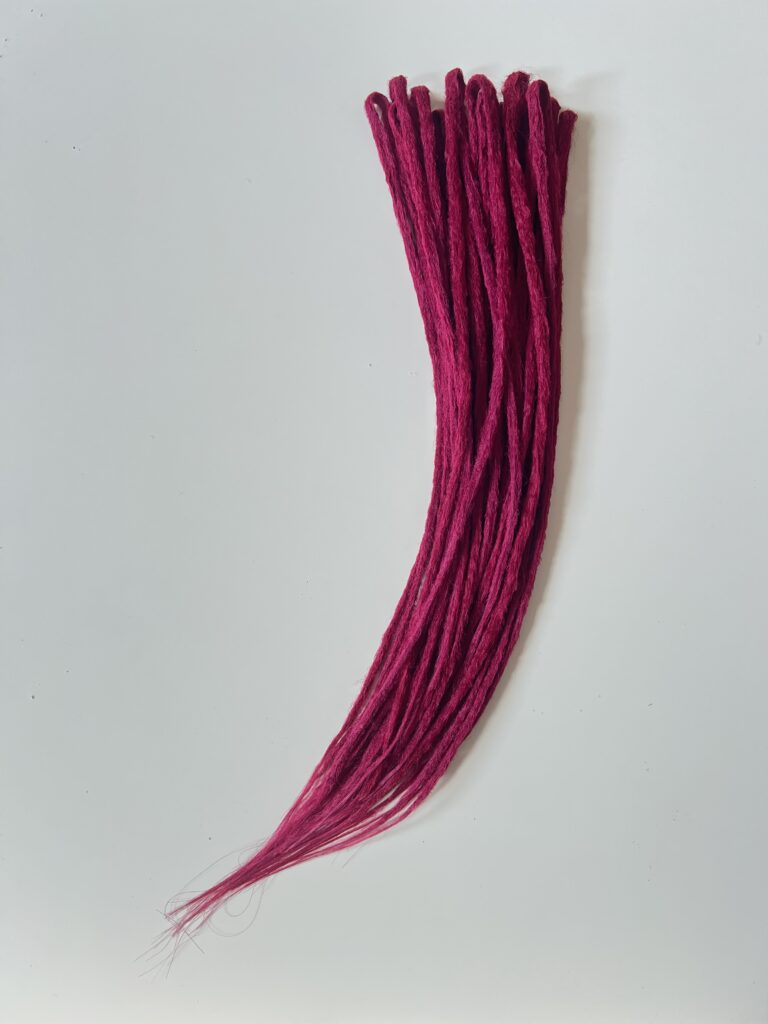 Ručně dělané Dredy – jednobarevné Magenta