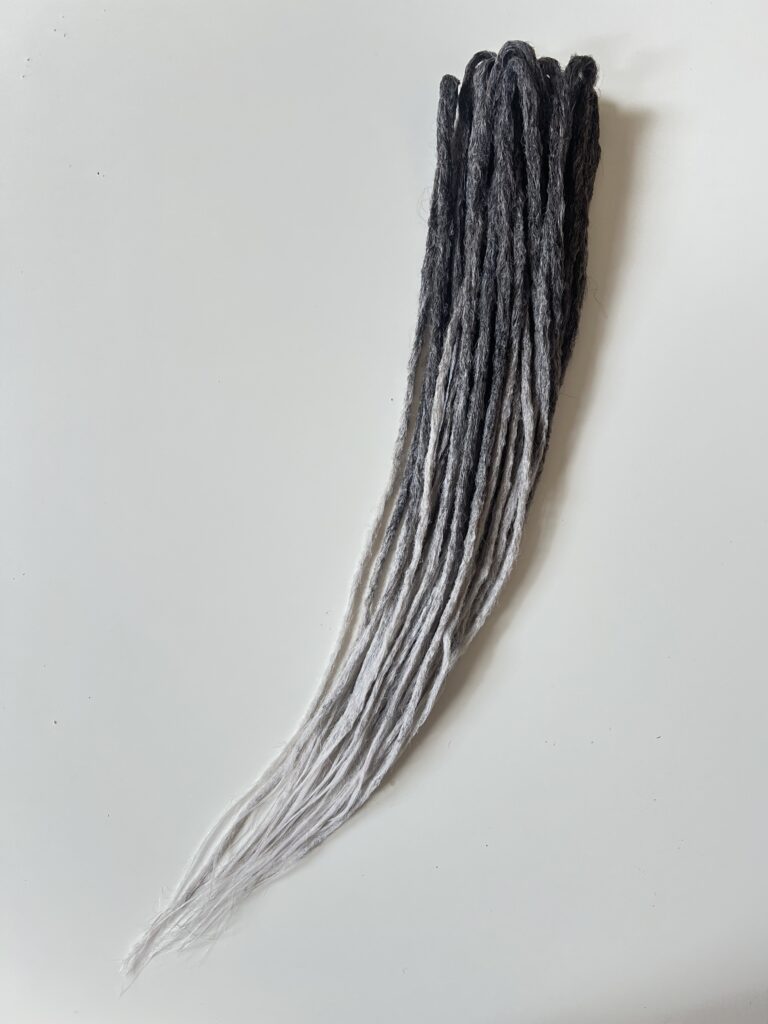 Ručně dělané Dredy – ombré Tmavohnědé/šedé