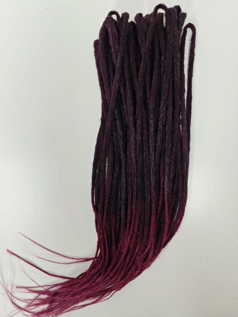 Handmade Ombré Dreadlocks – Red/Purple